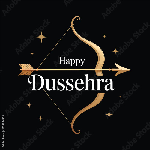 Happy Dussehra, Shree Ram, with bow and arrow kills Raven.