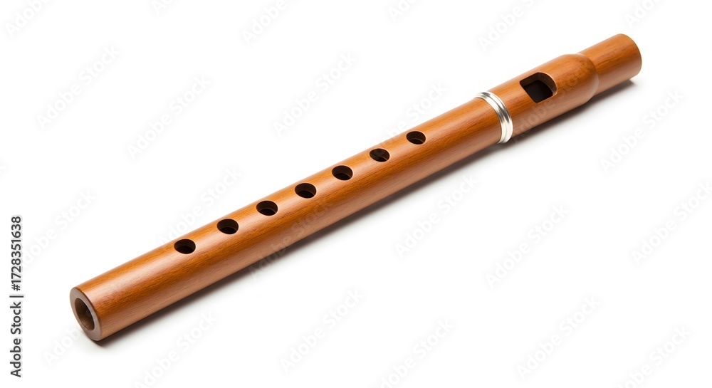 Fototapeta premium Wooden flute instrument