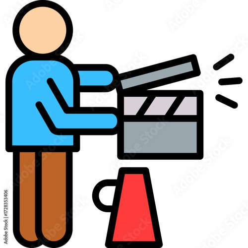 Producer Behavior lineal color icon