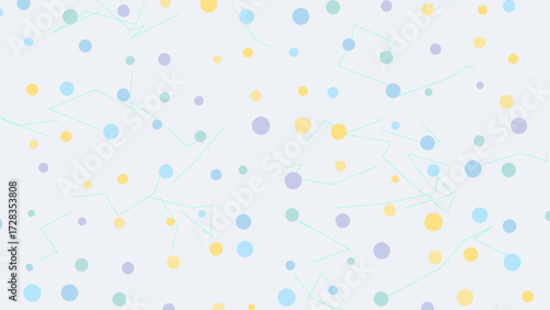 Abstract geometric background with pastel colors and random shapes