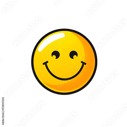 Illustration funny smaily emoji that has captured the entire world Map. Illustration funny smaily emoji that has captured the entire world Map.