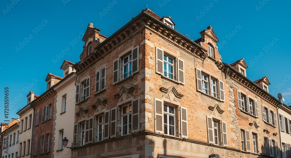 Fototapeta premium Old european building facade