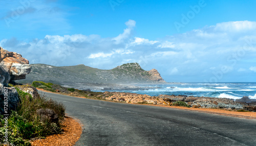 Coastal Road leading up to Cape Hope in South Africa