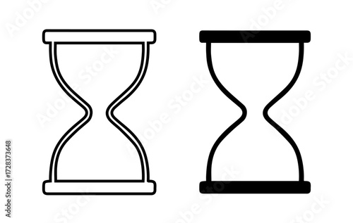 Hourglass Icon Set — Time, Deadline, Sand Timer, Productivity, Waiting Symbol