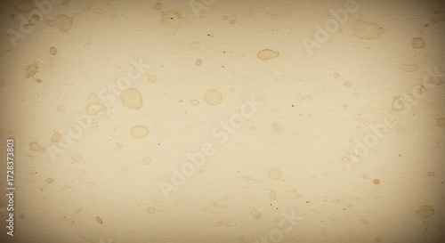 Aged paper texture with stains and vignette for vintage backgrounds