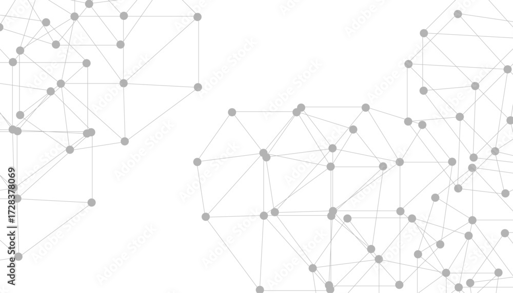 Fototapeta premium Abstract plexus background with connecting dots and lines. Global network connection