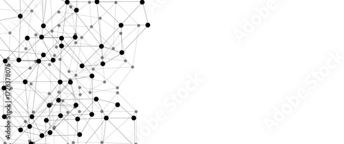 Abstract technology dot and line connection digital hi tech design concept background. Space for text. Vector illustration