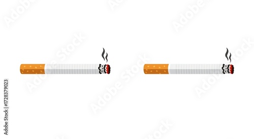 Cigarette smoking illustration