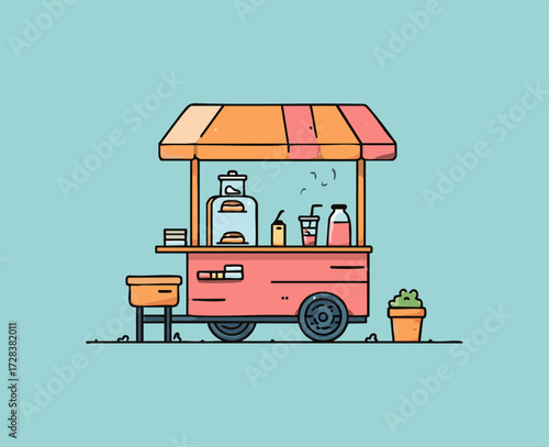 Street Food Cart Vector Pack