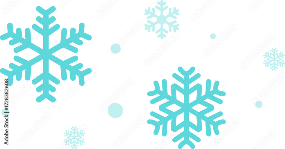 Fototapeta premium Christmas Snowflakes