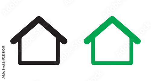 House set icon. House symbol. Simple house or home icon.  vector illustration eps 10