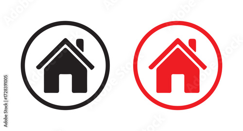 web home button icon. vector illustration eps 10