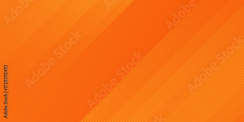 Modern orange abstract background with elegant bright diagonal lines