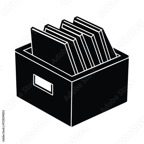 archive folder with workplace desk
