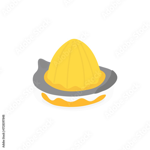 Vibrant Lemon Juicer Illustration for Fresh Citrus Drink Preparation and Healthy Living