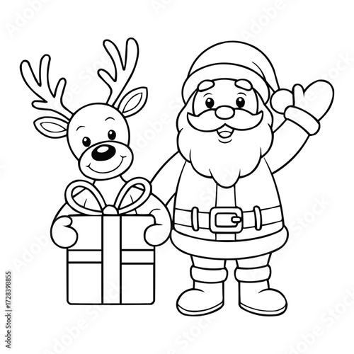 santa claus and gifts