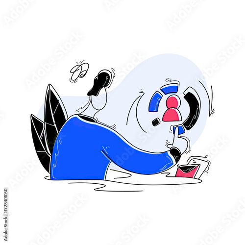 Design cartoon character social media influencer content creator online presence digital marketing strategy growth hack verctor art illustration png