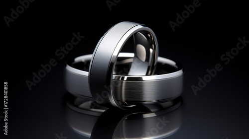 A photo of a sleek titanium matching set.
