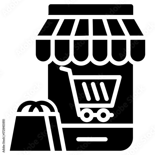Mobile Purchase glyph icon