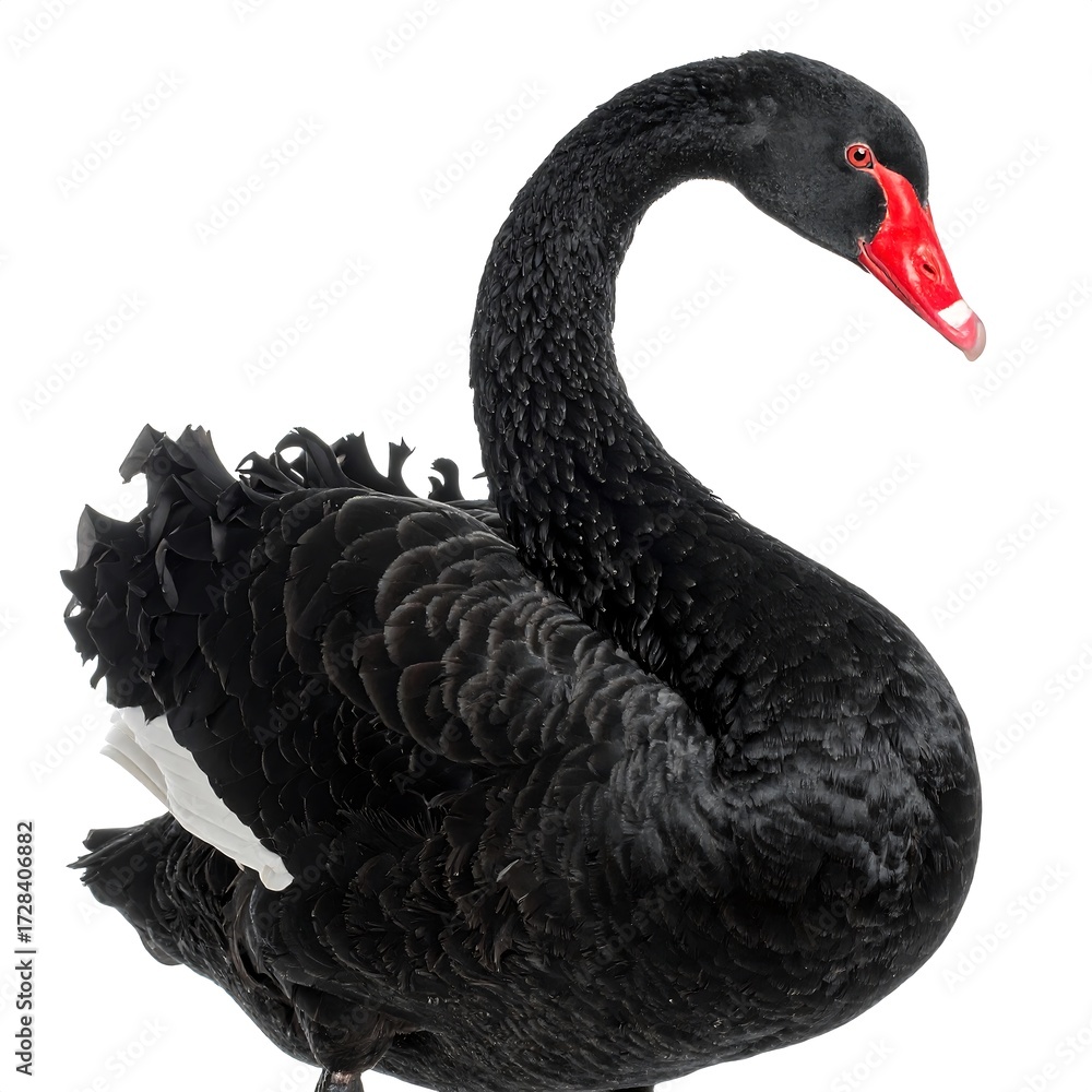 Fototapeta premium Black swan profile