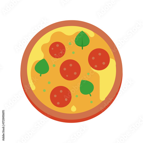 vector illustration of pizza