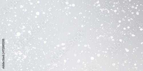 winter morning shinny White silver wedding anniversary snow fall background with floating particles, Winter snow background with gentle snowfall, icy textures, and peaceful cold seasonal atmosphere.
