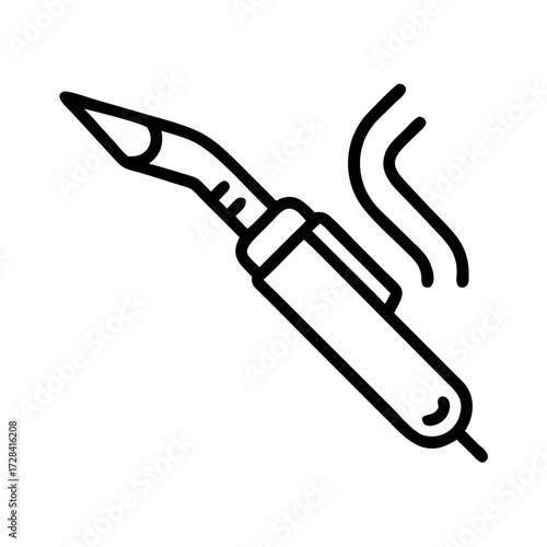 Soldering Iron Icon: Illustrating the Tools of Precision and Craftsmanship