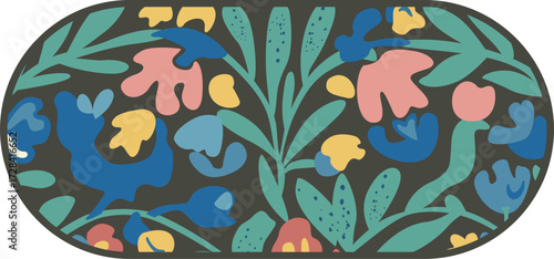 Vector abstract medieval pattern. Elegant lines of royal ornamentation on a dark background.