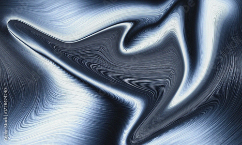 A digital abstract illustration with swirling white and dark grey patterns resembling liquid metal