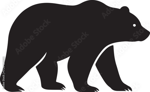 silhouette of a bear