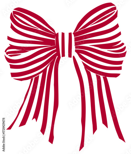 red ribbon bow