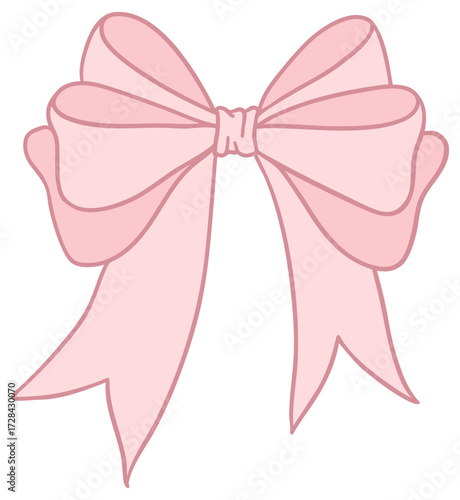 pink ribbon bow