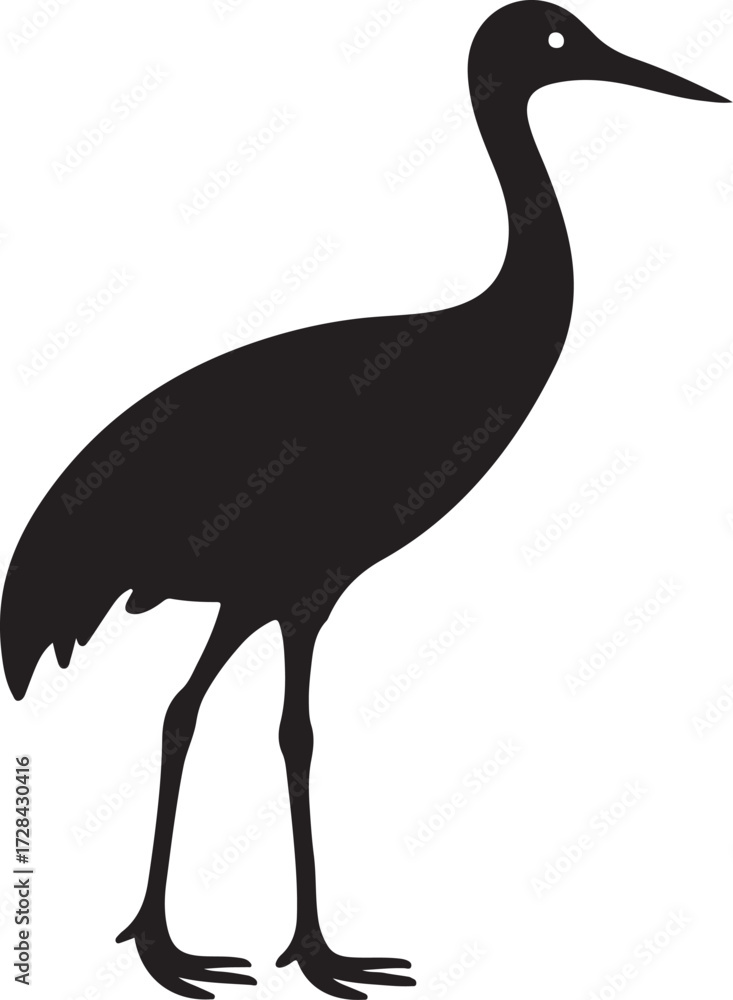 Fototapeta premium heron silhouette vector