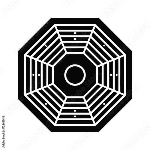 Feng Shui Bagua Energy Icon Background