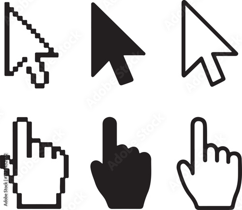 hand cursor set