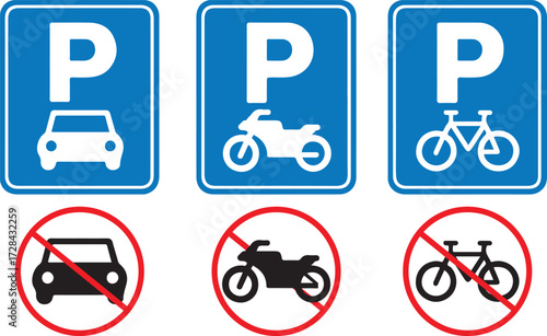 car service icons set