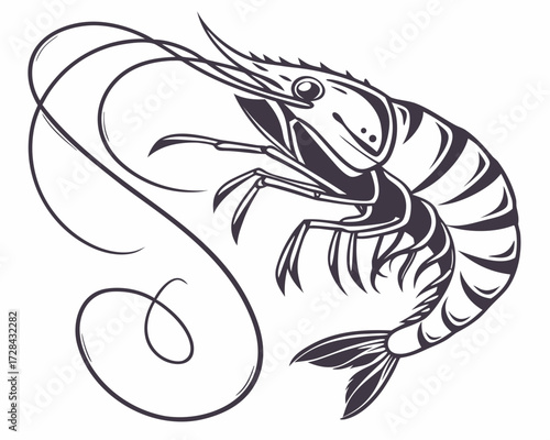 vector illustration of a fish