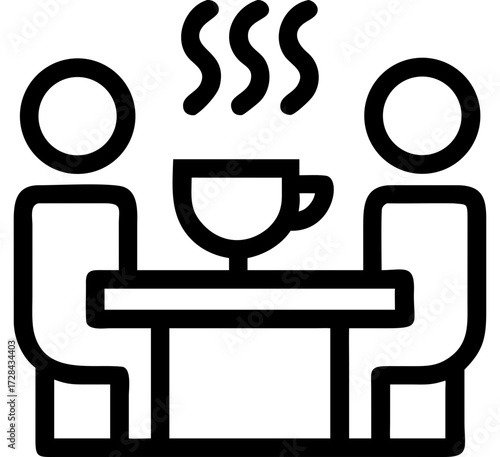 coffee chat icon