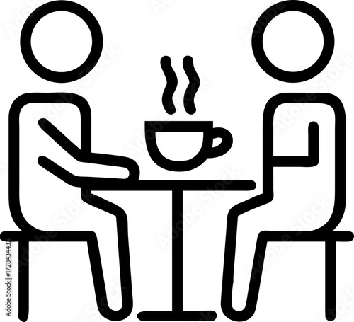 coffee chat icon