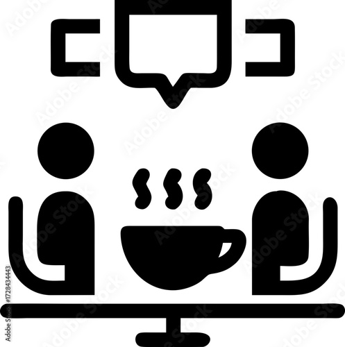coffee chat icon