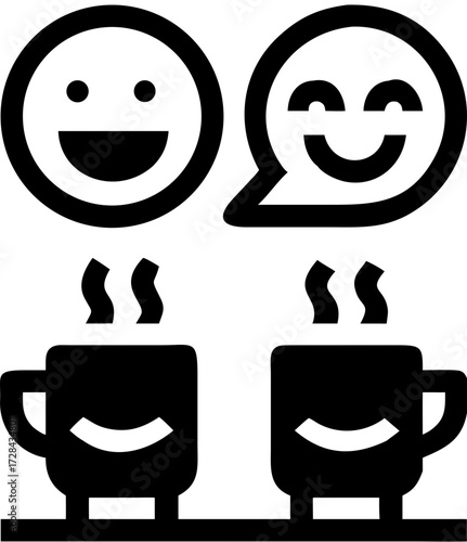 coffee chat icon