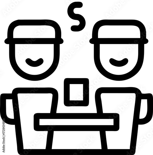 coffee chat icon