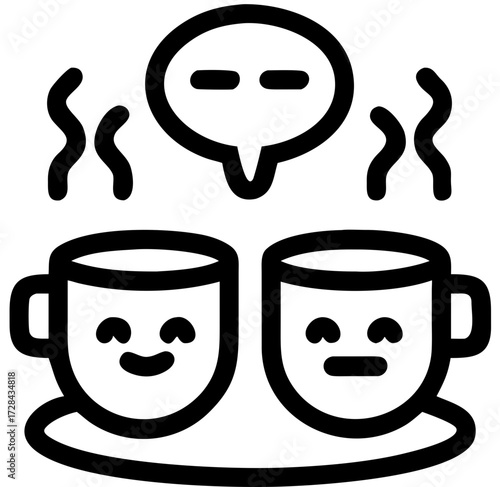 coffee chat icon