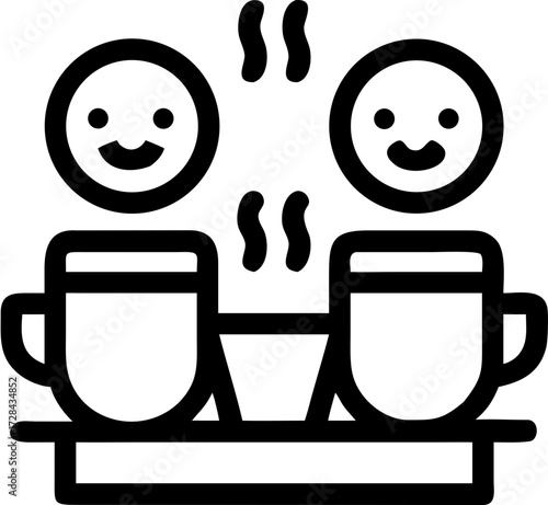 coffee chat icon