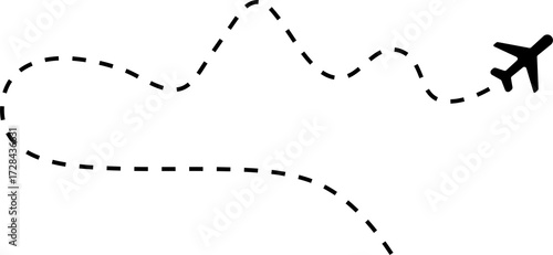 Airplane routes, tourism, travel