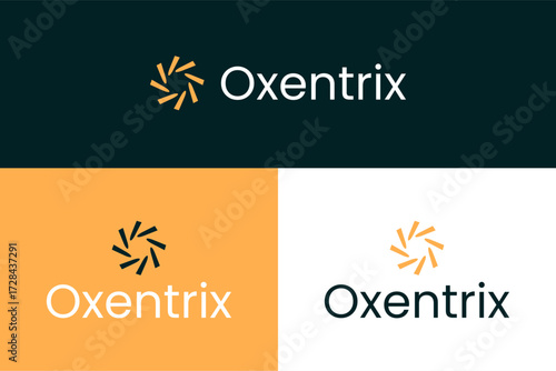 Creative initial letter o technology logo design.