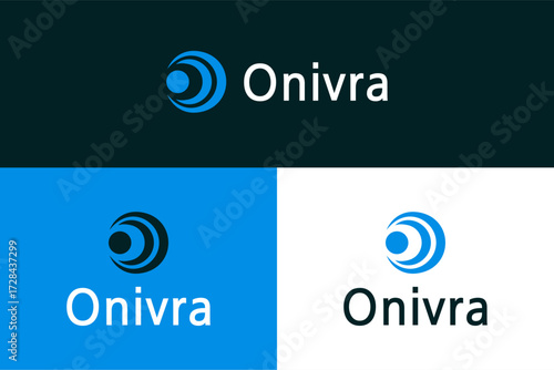 Creative initial letter o technology logo design.