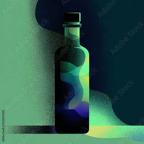 Bottle - A narrow container holding liquid