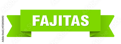 fajitas ribbon isolated on transparent background. fajitas ribbon