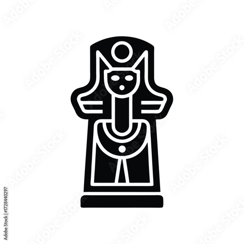 Hieroglyph Wall Carving Ancient Symbol Icon